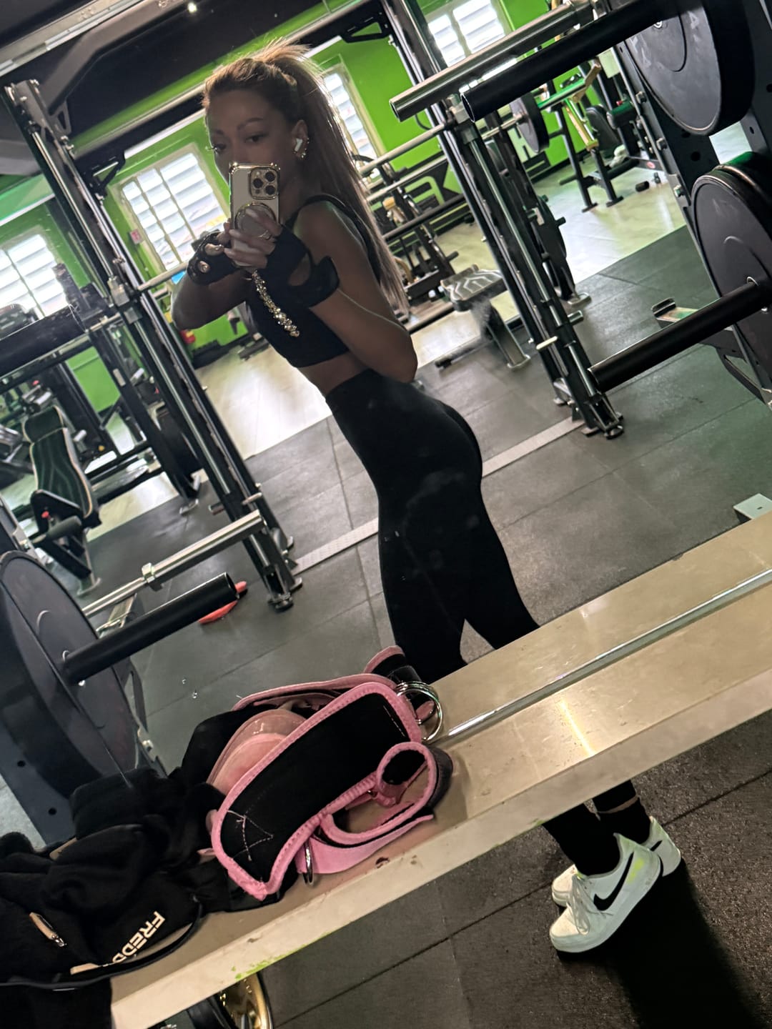 Customer photo review of Leggings Push Up All-Up Nero Liquirizia