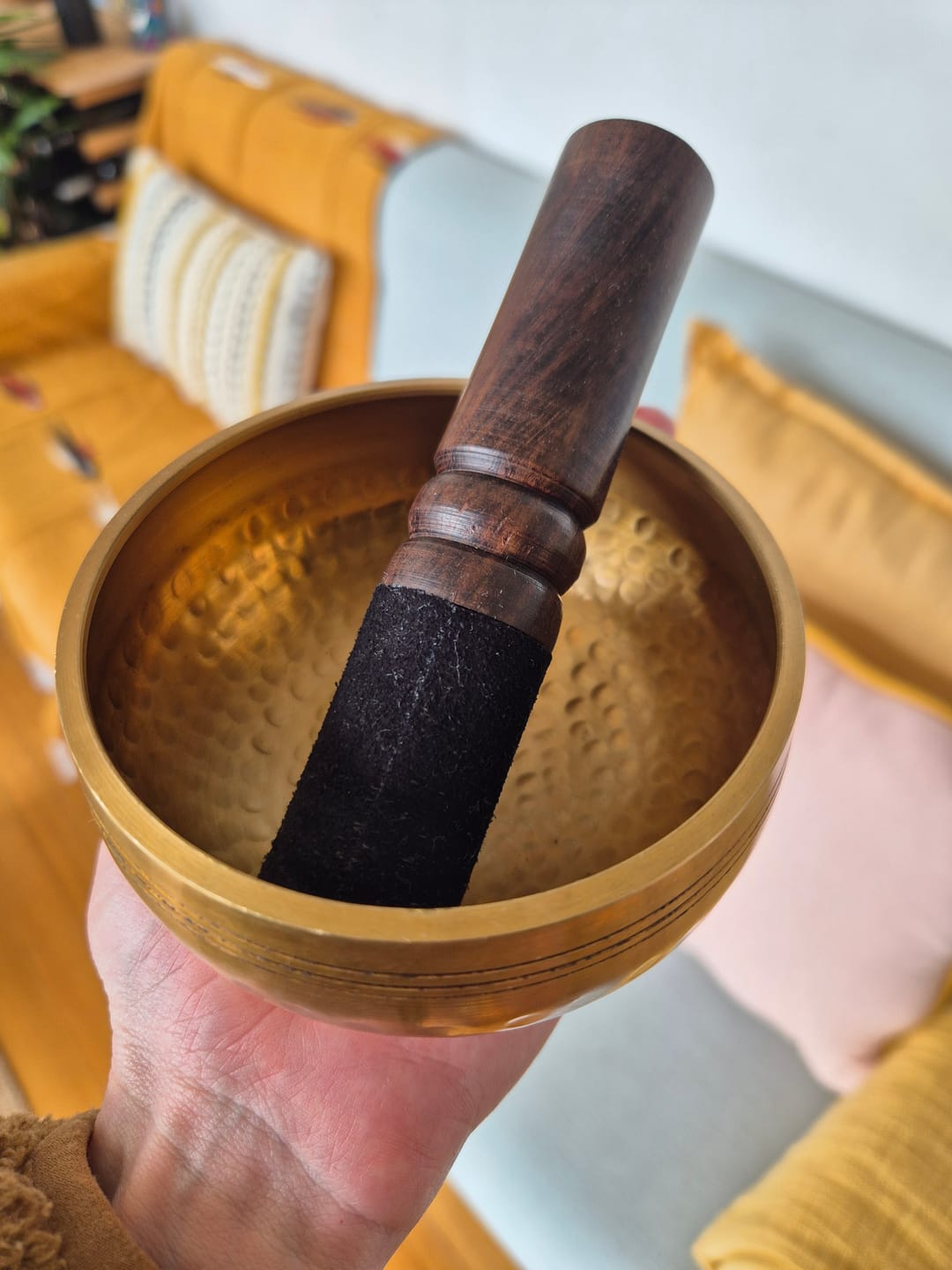 Customer photo review of Traditional Nepali singing bowl