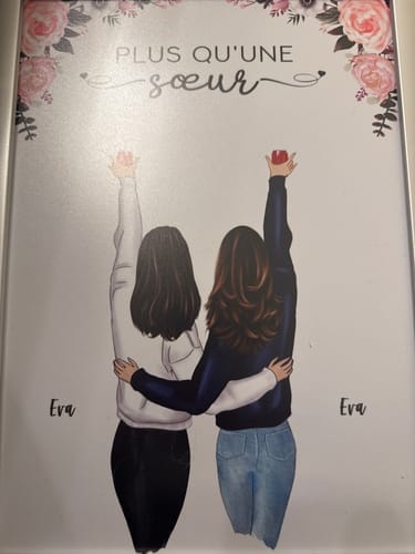 Customer photo review of Meilleures amies - Poster personnalisé