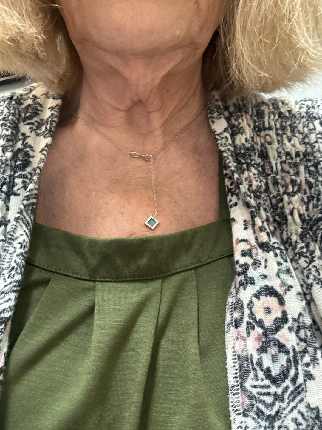 Customer photo review of Infinity Necklace