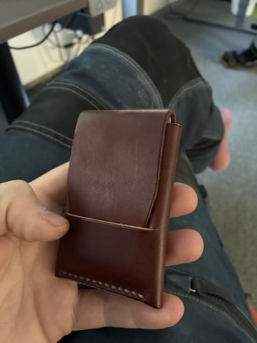 Customer photo review of Slimmad plånbok i äkta läder