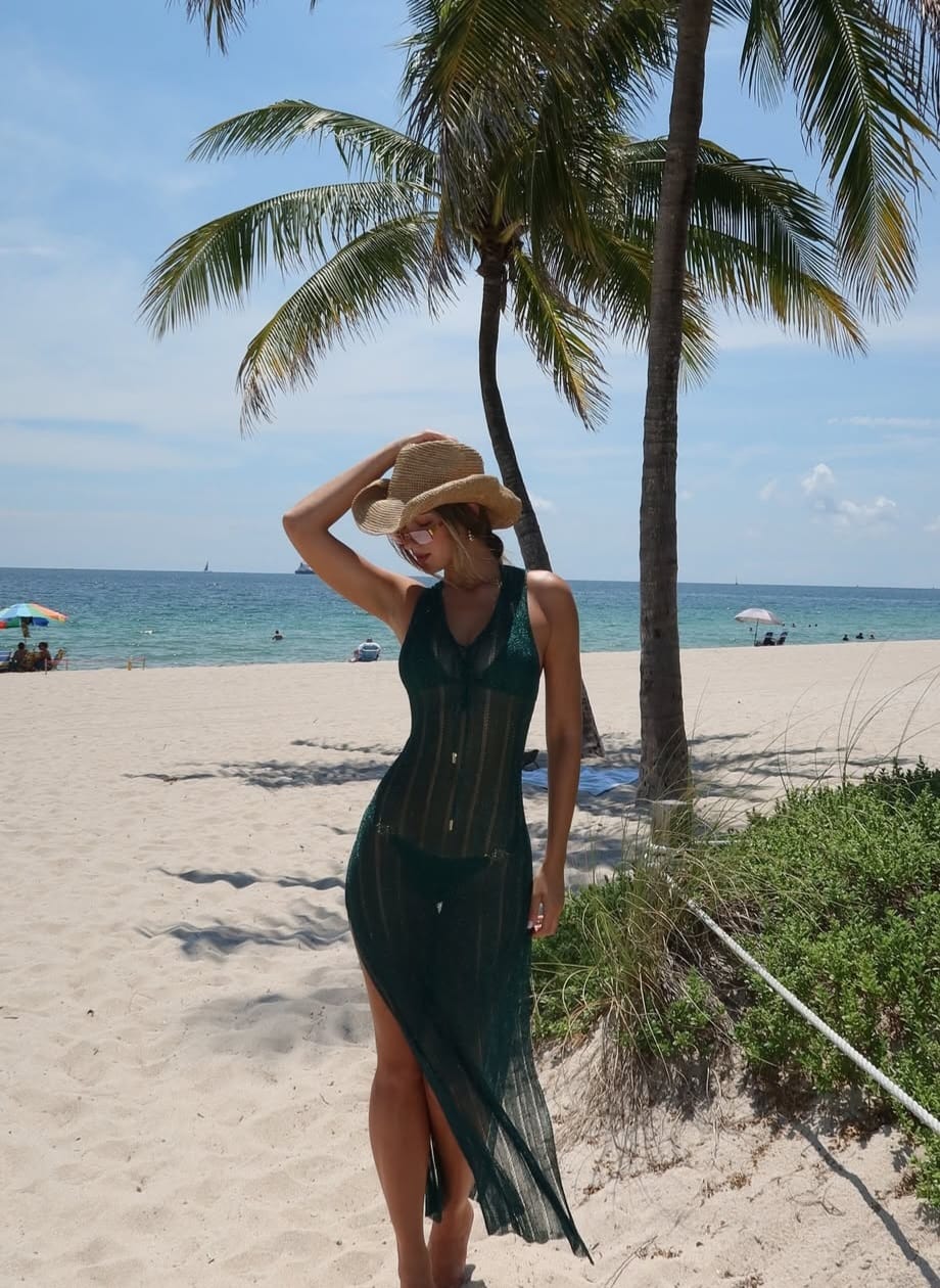 Customer photo review of Emerald Taboo Coverup Dress