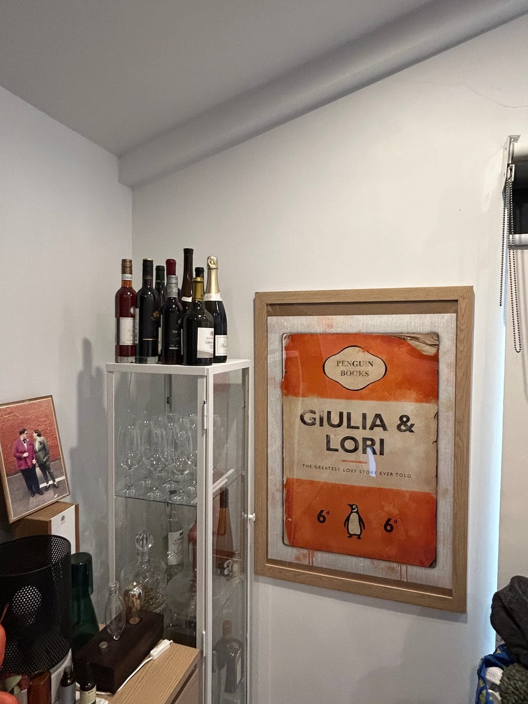 Customer photo review of Personalised Book Cover Art Print (Orange)