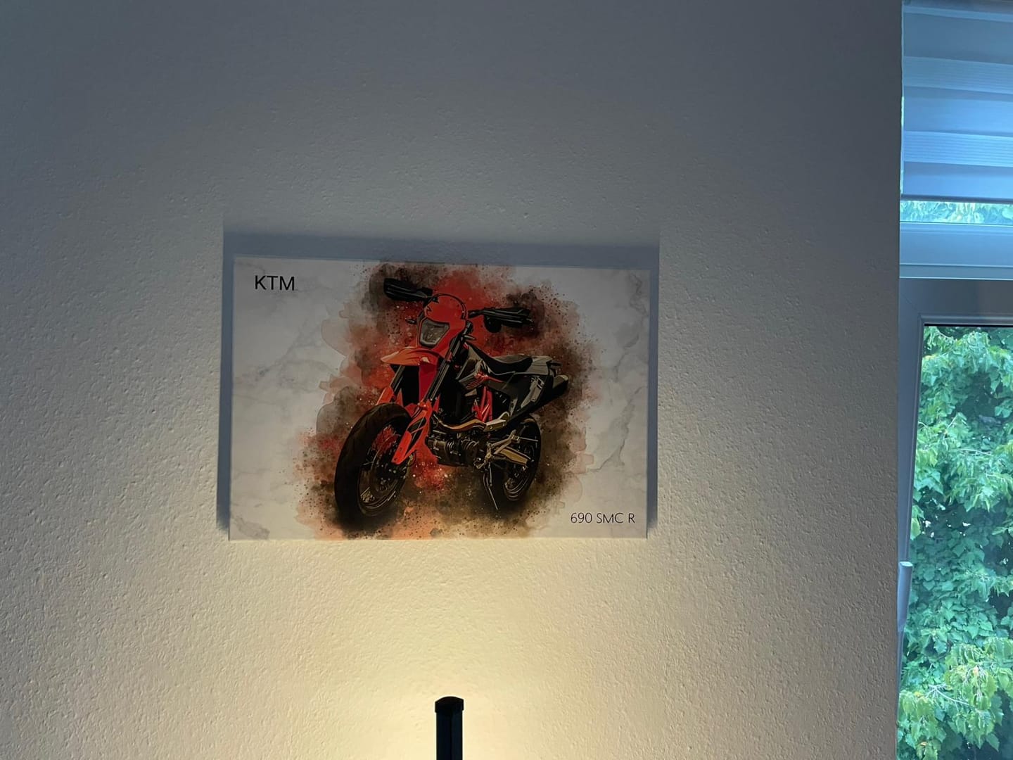 Customer photo review of Dein Motorroad als Aquarell Poster | Geschenk für Motorradfahrer