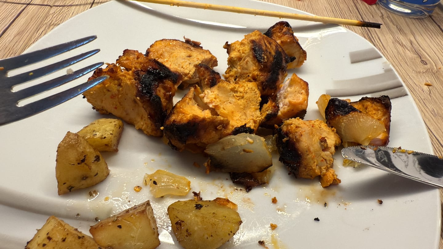 Customer photo review of Hähnchen-Schaschlik Thai Curry – leicht scharf & exotisch | mySchaschlik