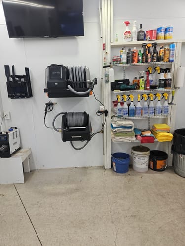 Customer photo review of Grandfalls Retractable Pressure Washer Plus