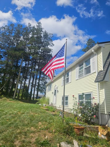 Customer photo review of Ultra Heavy Duty American Flag - 2-ply Polyester - Made In USA