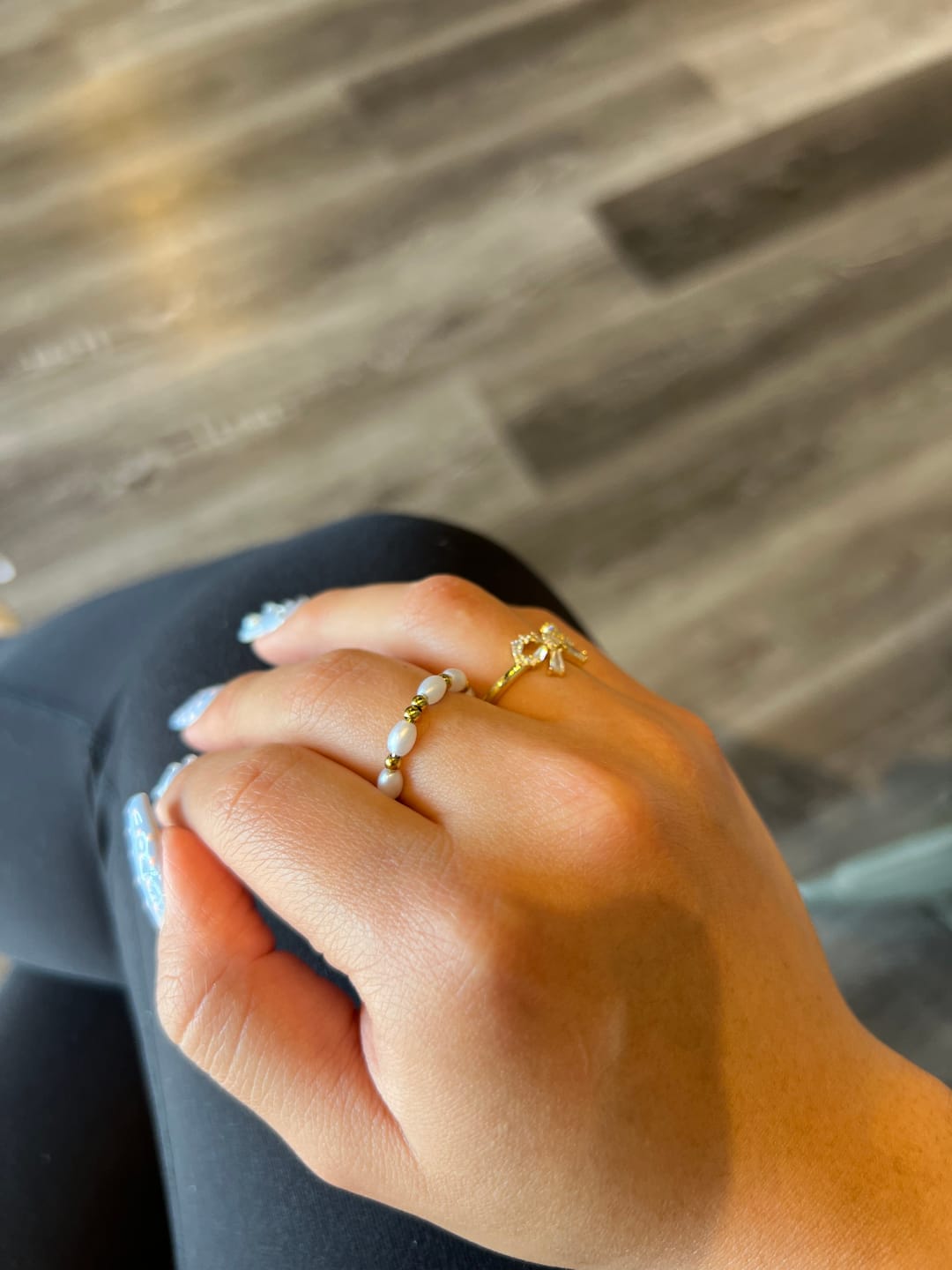 Customer photo review of Kai Mini Pearl Ring