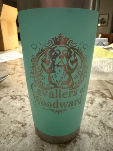 Customer photo review of (6 Pieces) Laser Engraved Tumbler | 20 oz
