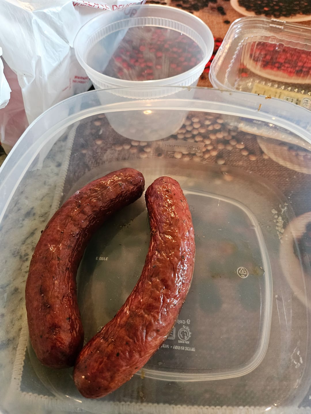 Customer photo review of Oxtail Infused Beef Sausage