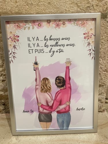 Customer photo review of Meilleures amies - Poster personnalisé