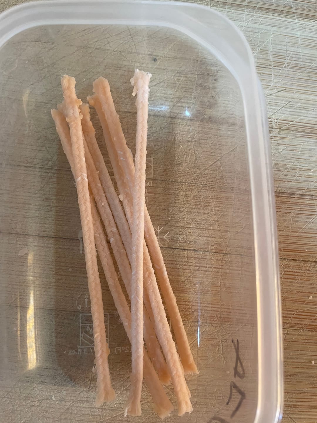 Customer photo review of MECHAS PARA VELAS SIN ENCERAR
