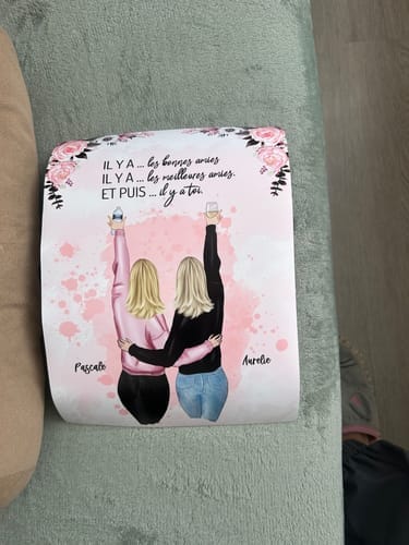 Customer photo review of Meilleures amies - Poster personnalisé
