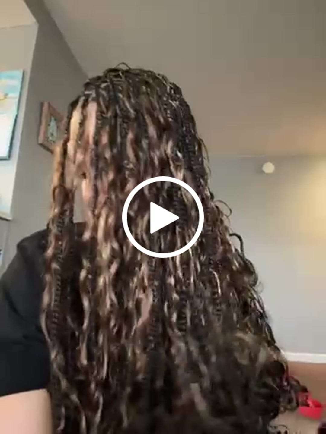 Customer video review of #4/#27/#30 Mix Color Blend Loose Deep Wave Bulk Human Braiding Hair