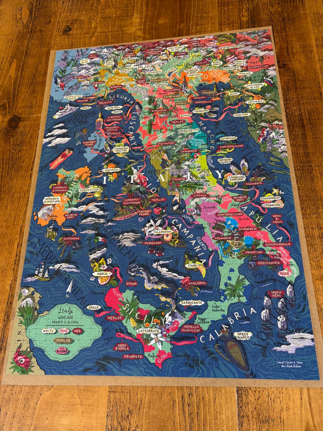 Customer photo review of Wine Puzzle - Italy