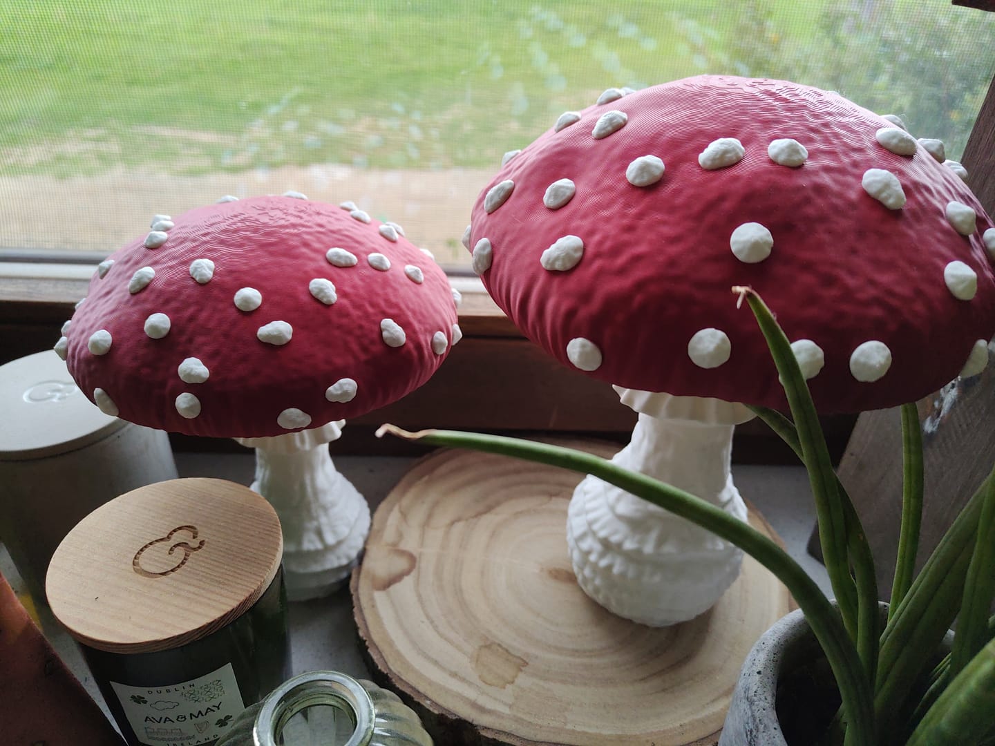 Customer photo review of Amanita Pilzlampe – Magische Tischlampe in Fliegenpilz-Design für dein Zuhause
