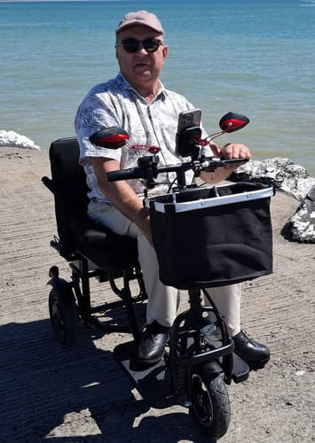 Customer photo review of Tricycle électrique pliable ES-10 – 3 roues 350W/700W, idéal pour PMR et seniors