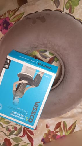 Customer photo review of Round Ring Cushion Pillow | Provides Cushioned Seating  to reduce Pain & Discomfort
