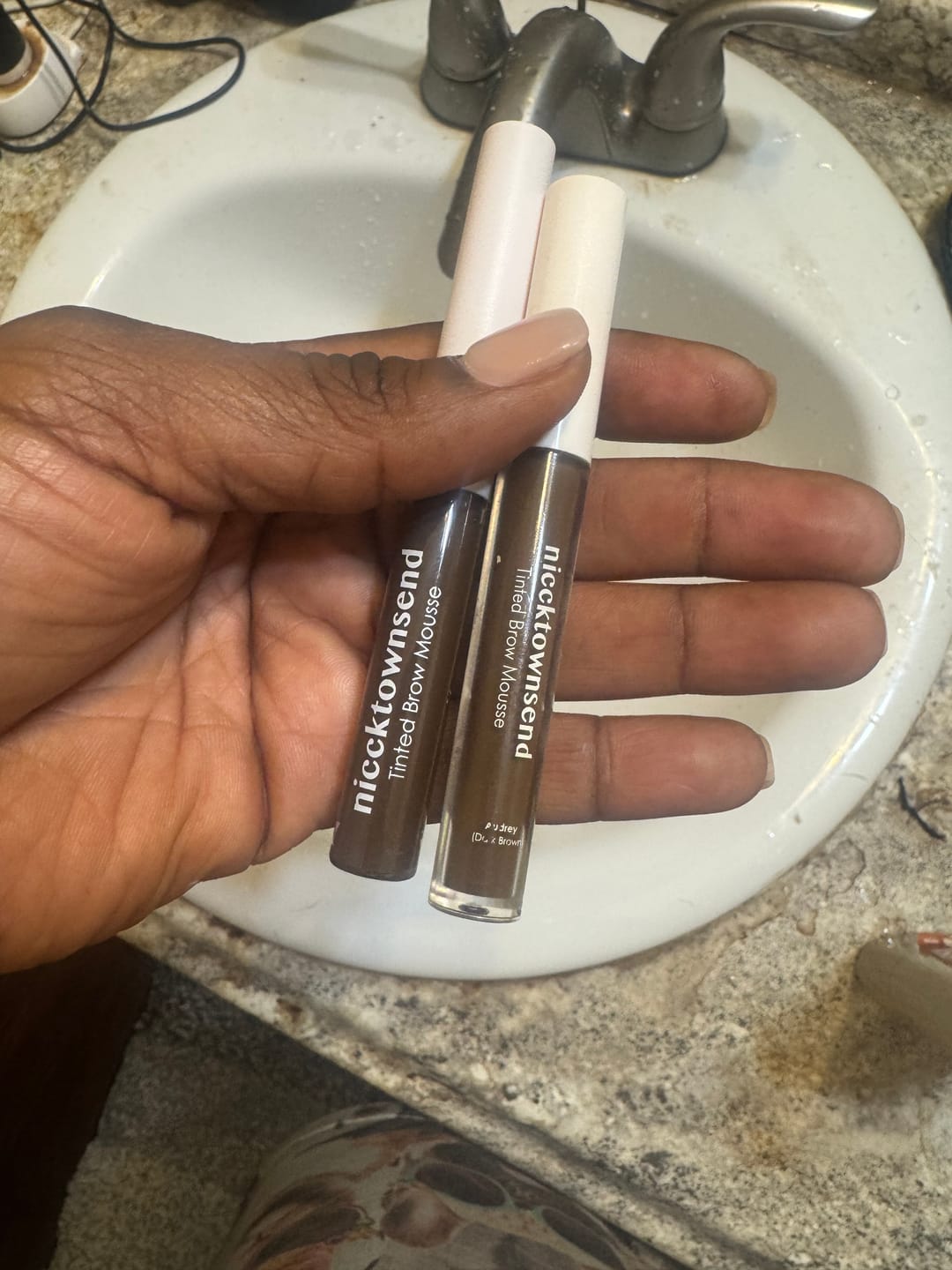 Customer photo review of Tinted Brow Mousse