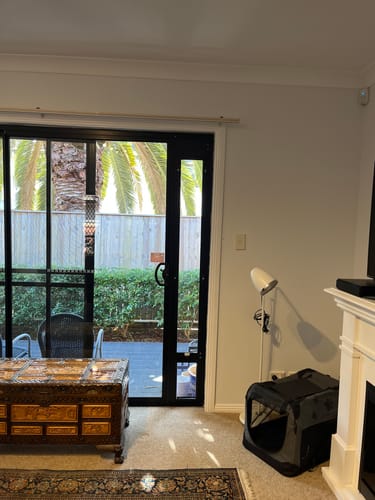 Customer photo review of Patio Pet Door Insert