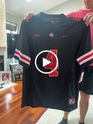 Customer video review of Men's Ohio State Buckeyes Jeremiah Smith #4 White Game Jersey