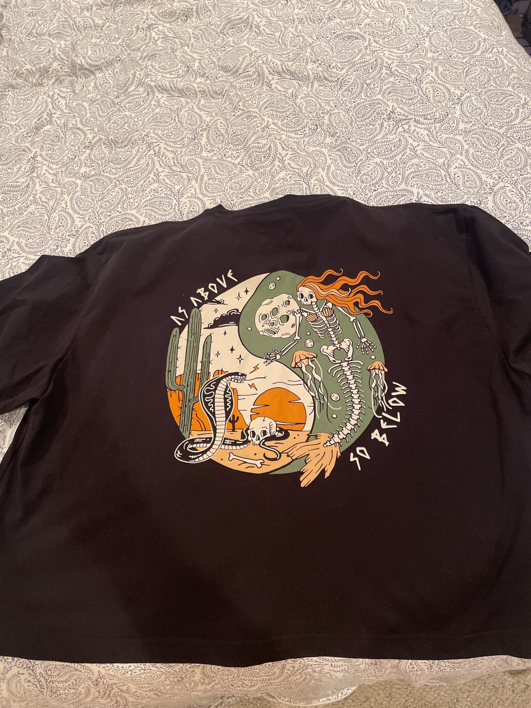 Customer photo review of As Above So Below T-Shirt