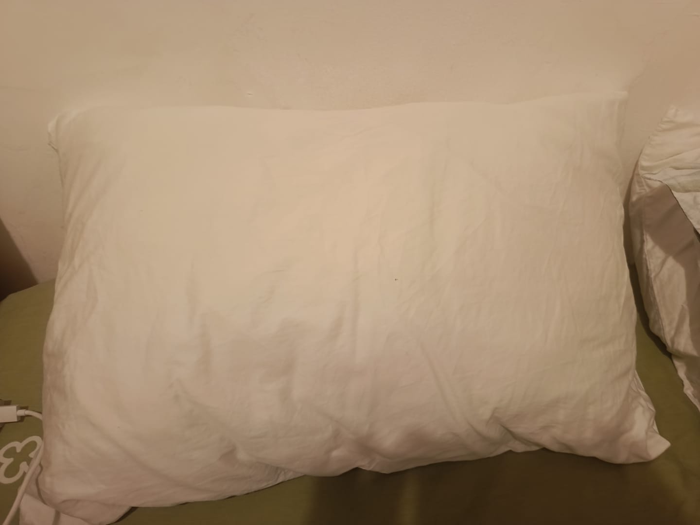 Customer photo review of זוג ציפיות לכרית פרימיום סאטן 300 - white