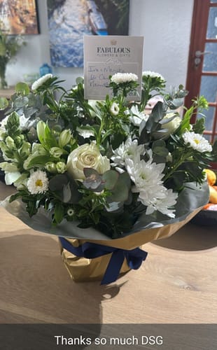 Customer photo review of Tranquility Flower Arrangement