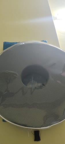 Customer photo review of Round Ring Cushion Pillow | Provides Cushioned Seating  to reduce Pain & Discomfort