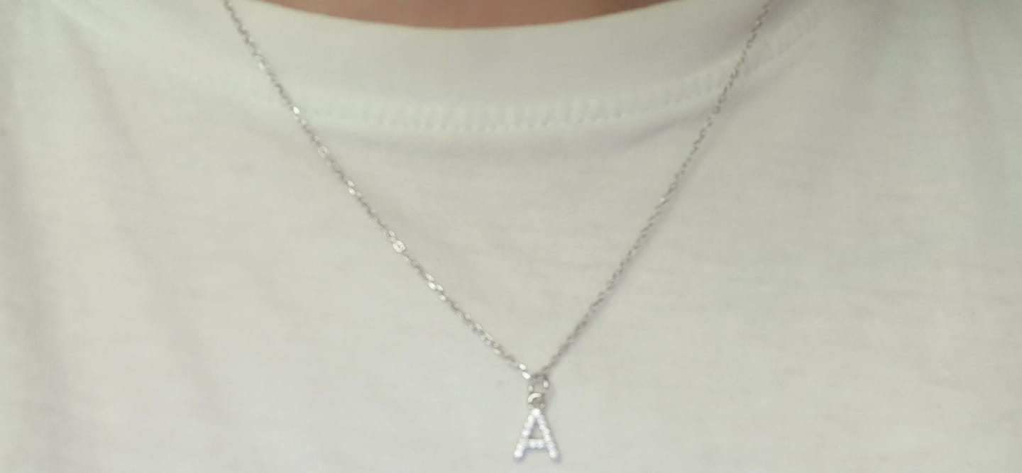 Customer photo review of Collar Little Inicial