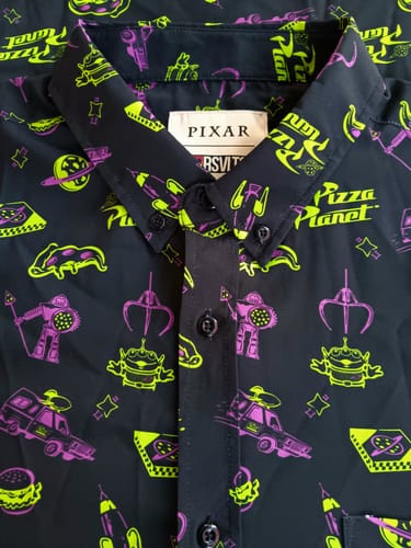 Customer photo review of Disney and Pixar Toy Story "Cleared to Enter" – KUNUFLEX Short Sleeve Shirt