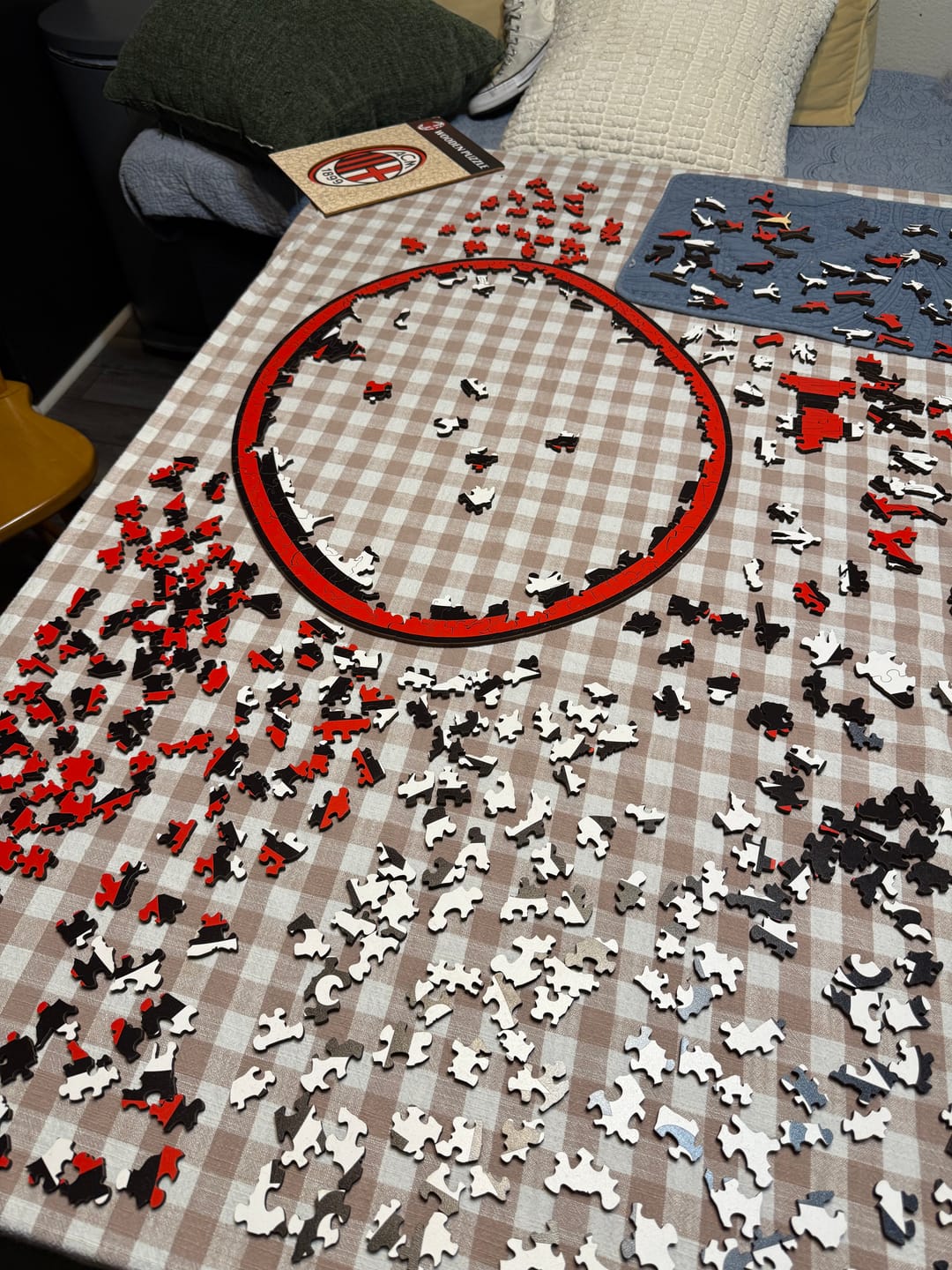 Customer photo review of AC Milan® Logo - Wooden Puzzle