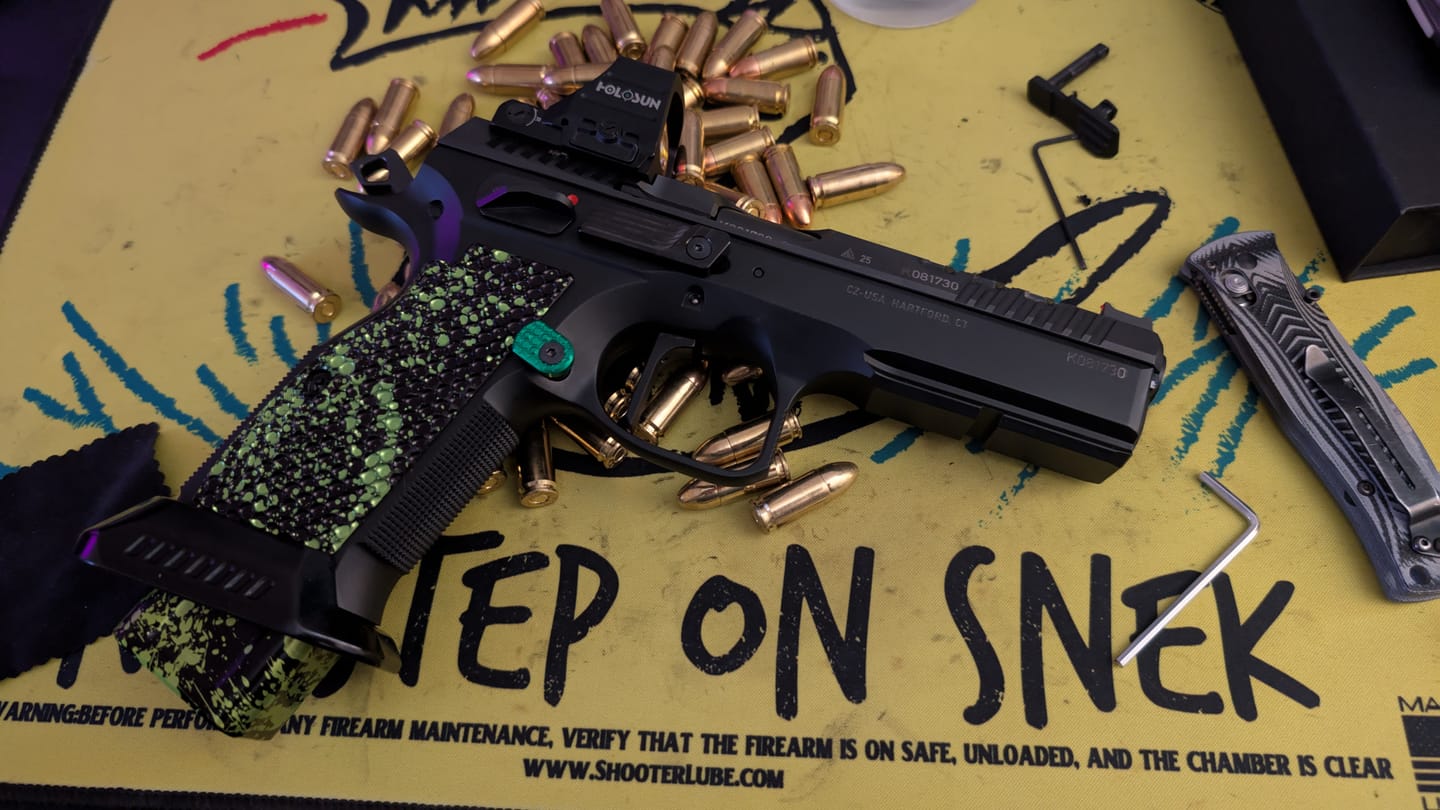 Customer photo review of CZ Shadow 2 Mag well | Aluminium