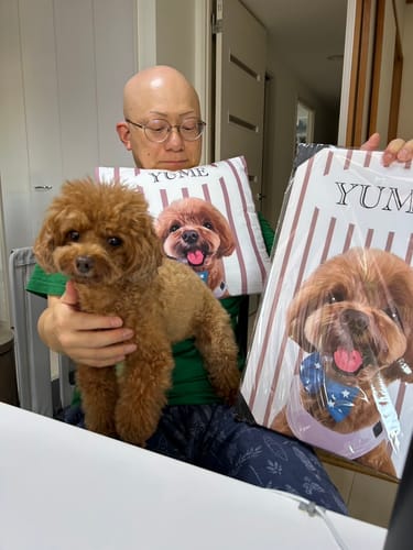 Customer photo review of Petcanva©オーダーメイド ペット似顔絵