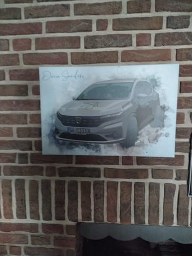 Customer photo review of Dein Auto im Aquarell-Stil | Geschenk für Autoliebhaber