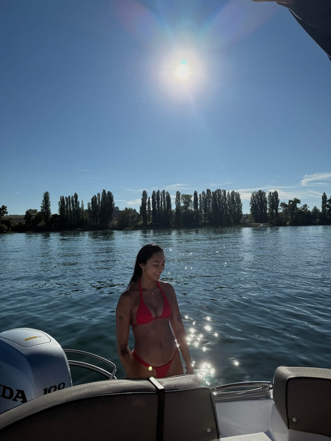 Customer photo review of Palma Top - Ember Red