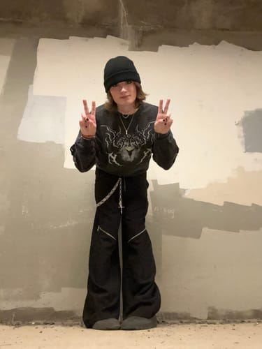 Customer photo review of NEV Star Zip Up Cargo Pants