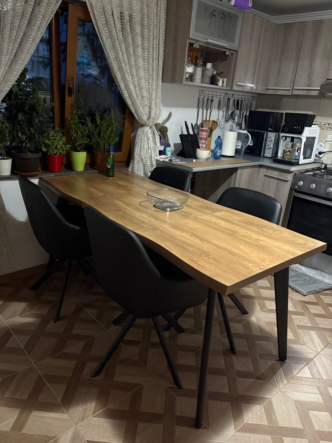 Customer photo review of Masa extensibila DICKSON, stejar natural, 120-180x80x75 cm