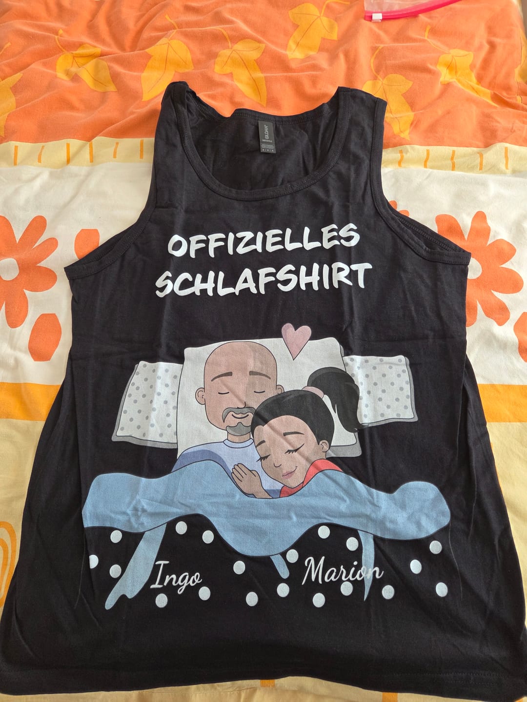 Customer photo review of Schlafmützen - Personalisiertes T-Shirt
