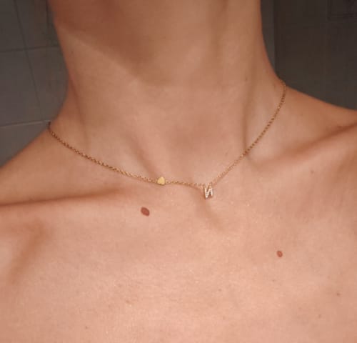 Customer photo review of Collana letter love