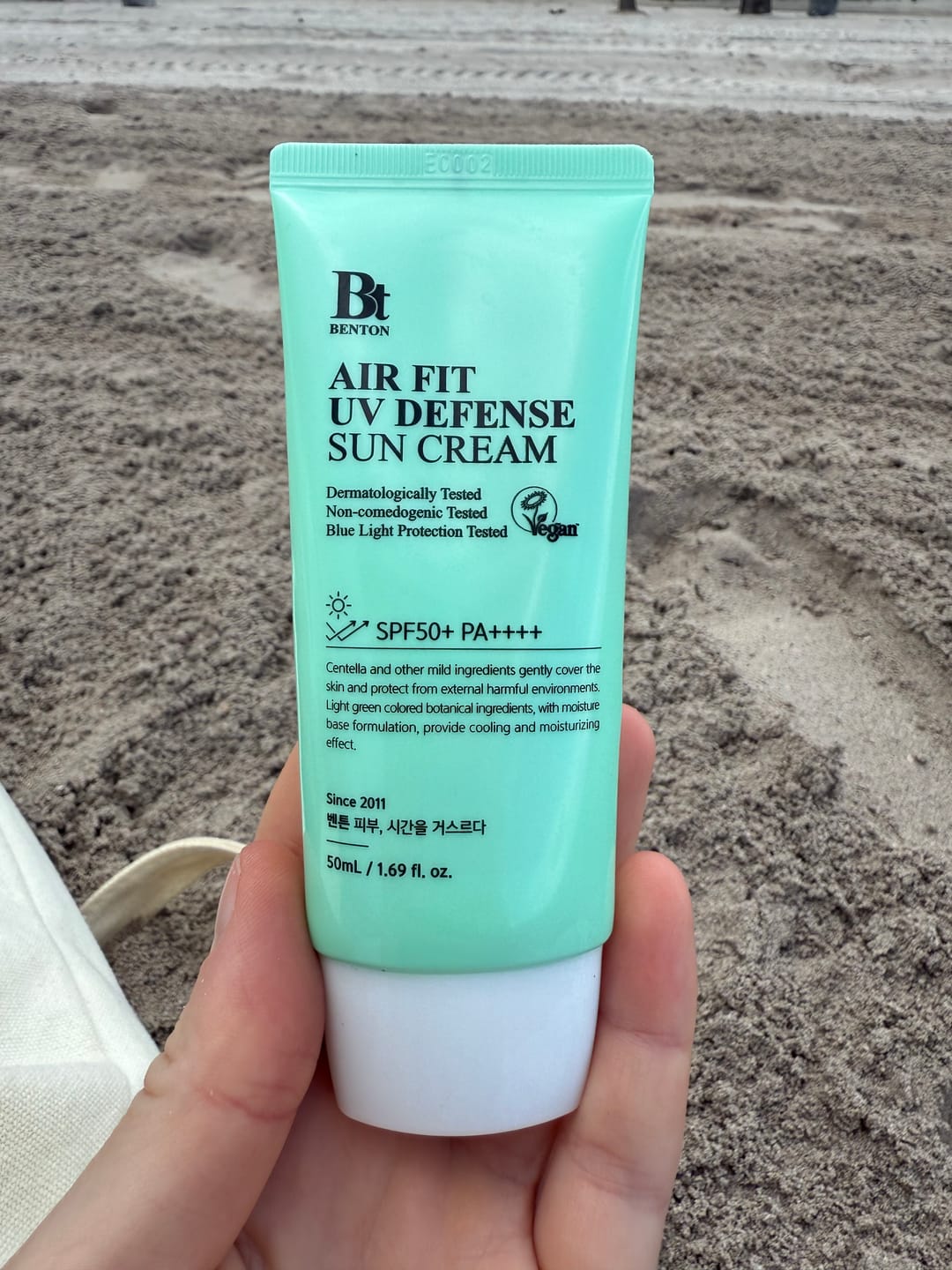 Customer photo review of Saules aizsargkrēms BENTON Air Fit UV Defense Sun