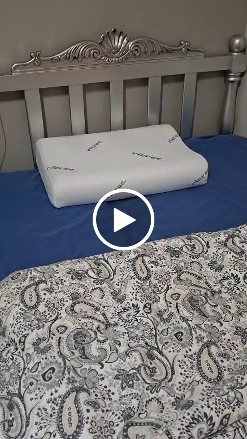 Customer video review of Wavy Memory Foam Pillow