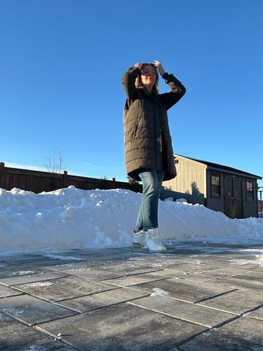 Customer photo review of HF Azura – Ergonomic & Supportive Winter Barefoot Shoes