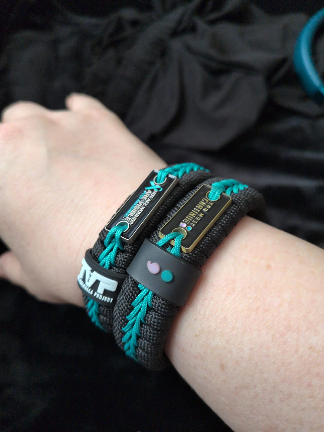 Customer photo review of "Continue ;" - Paracord Bracelet