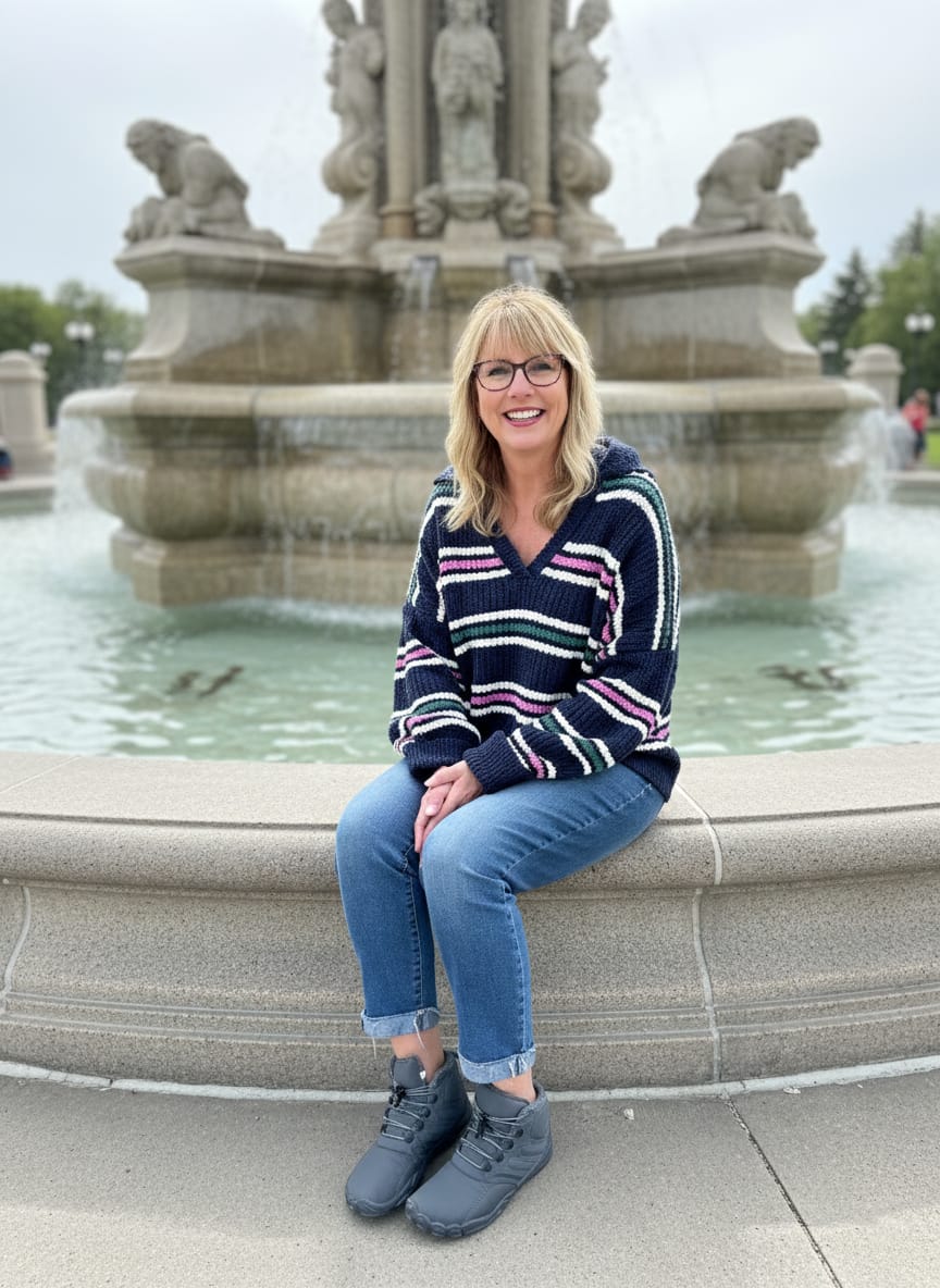 Customer photo review of Caspar Pro - Non-slip & Water-Resistant Winter Barefoot Shoe