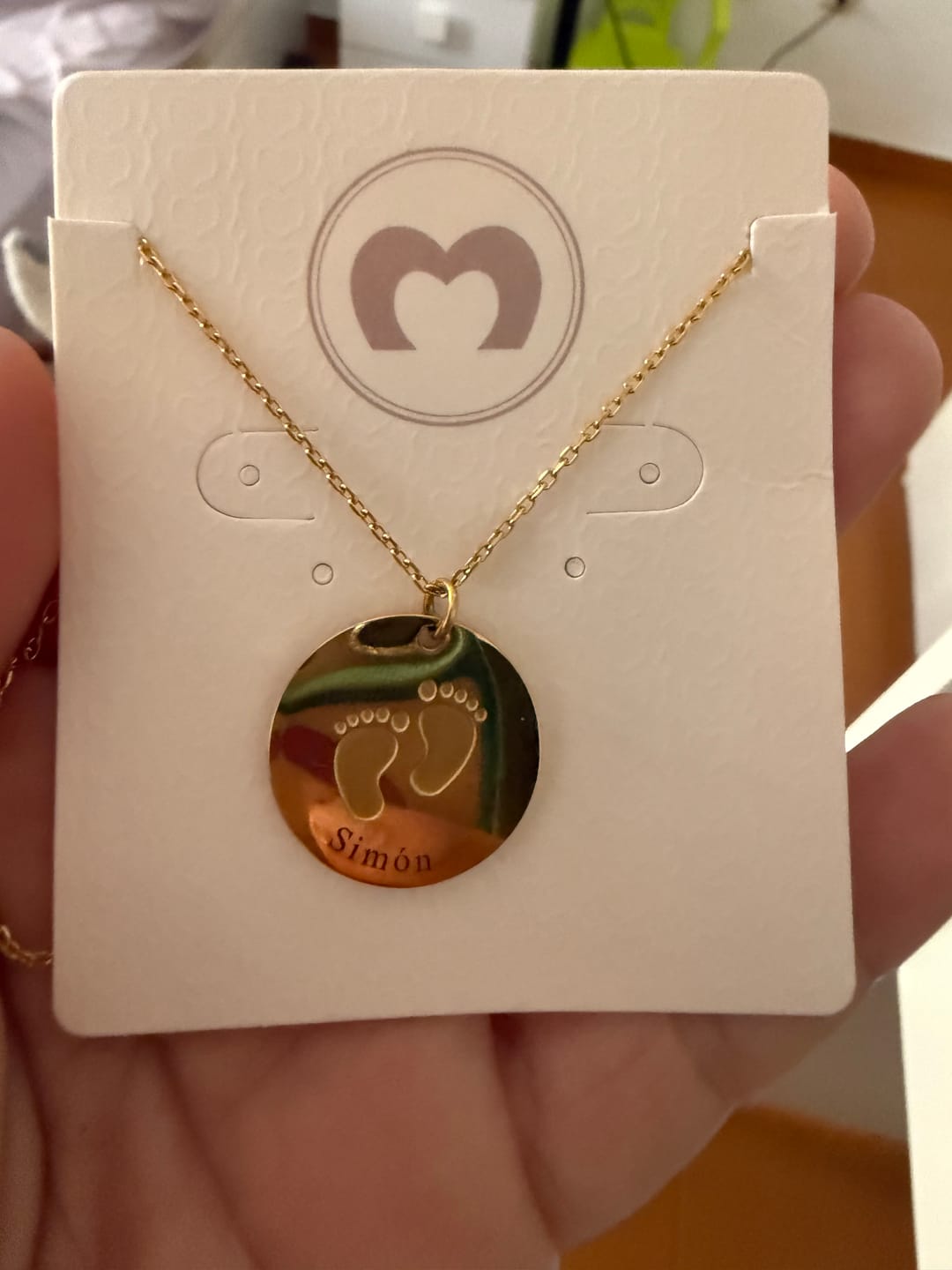 Customer photo review of Collar Nacimiento ~ Personalizado