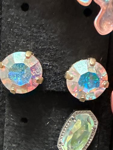 Customer photo review of Kaylee Studs in Iridescent