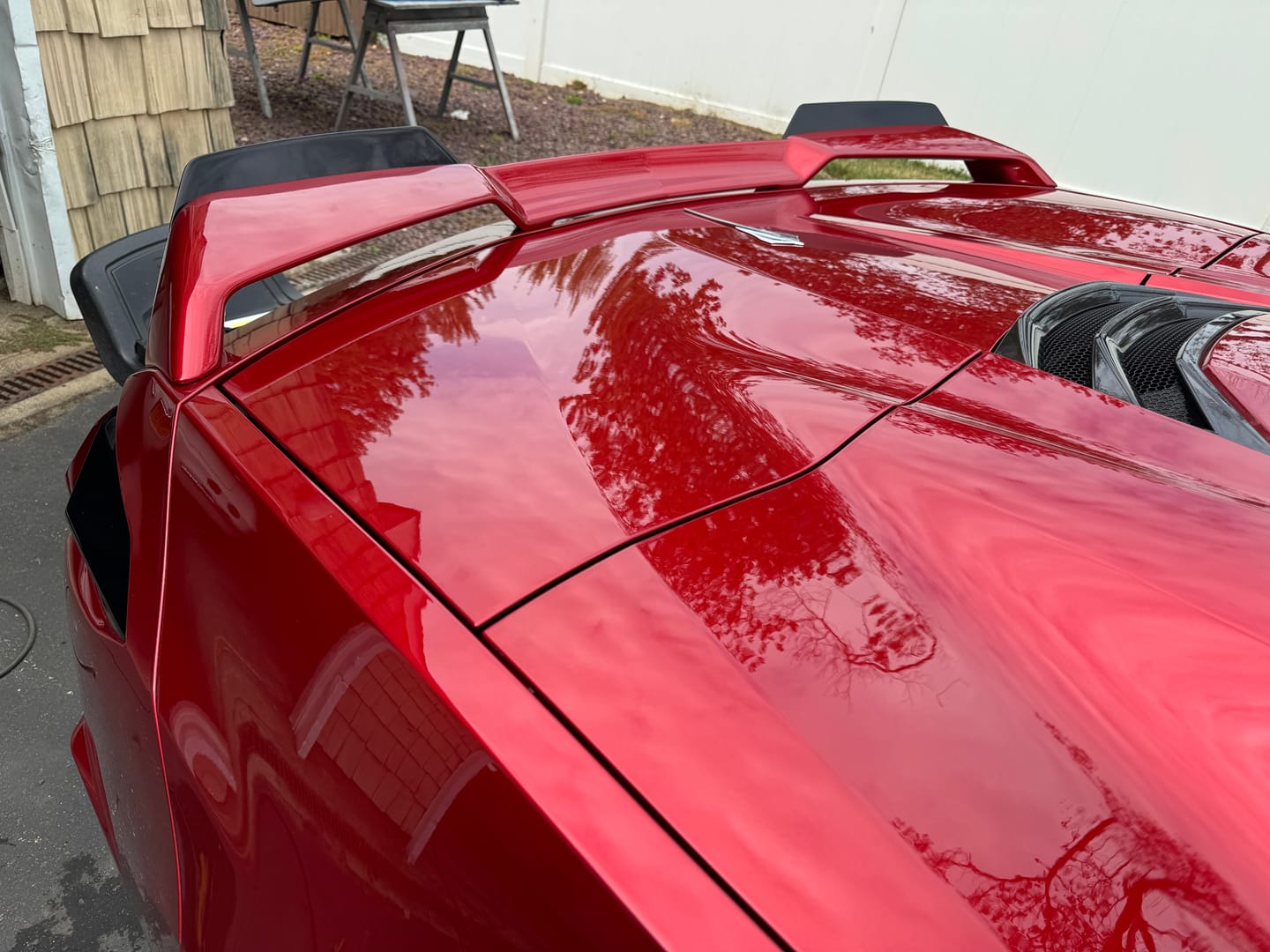 Customer photo review of Corvette C8 Stingray Rear Spoiler Add-On Wicker Extension [Z51 Package]