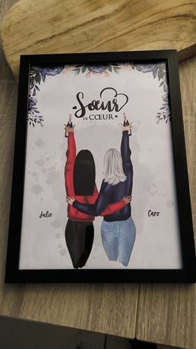 Customer photo review of Meilleures amies - Poster personnalisé