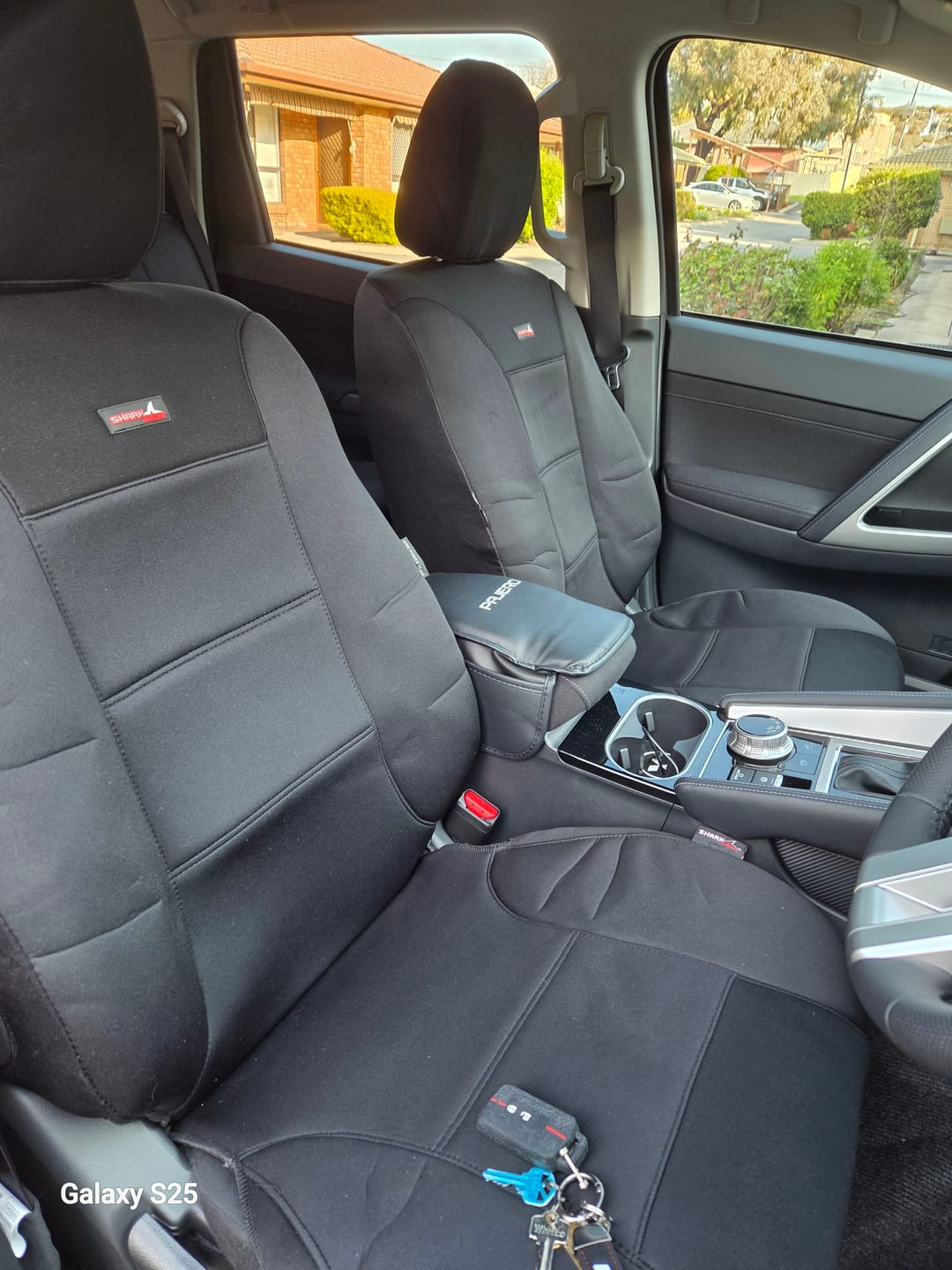Customer photo review of Sharkskin Seat Covers for Mitsubishi Pajero Sport 5 Seater (Oct/2015-On)